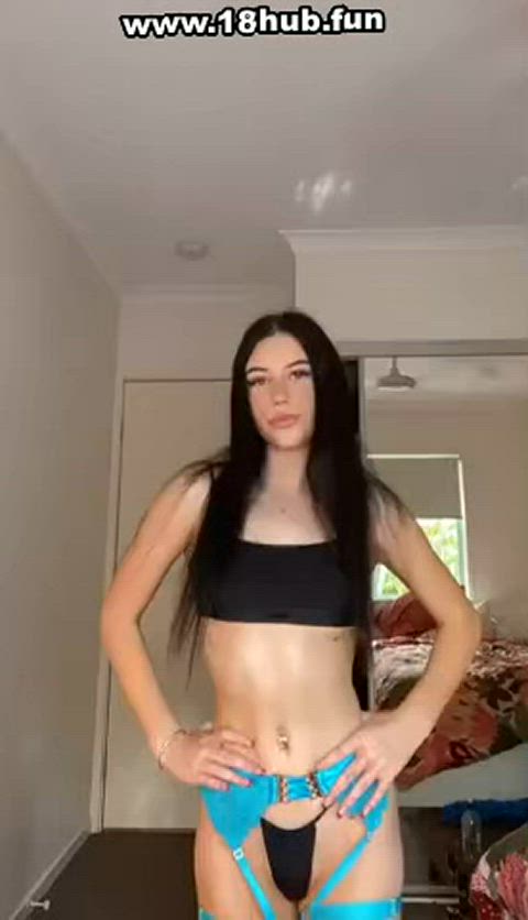 19 years old big tits boobs cute naked pussy sex tiktok clip