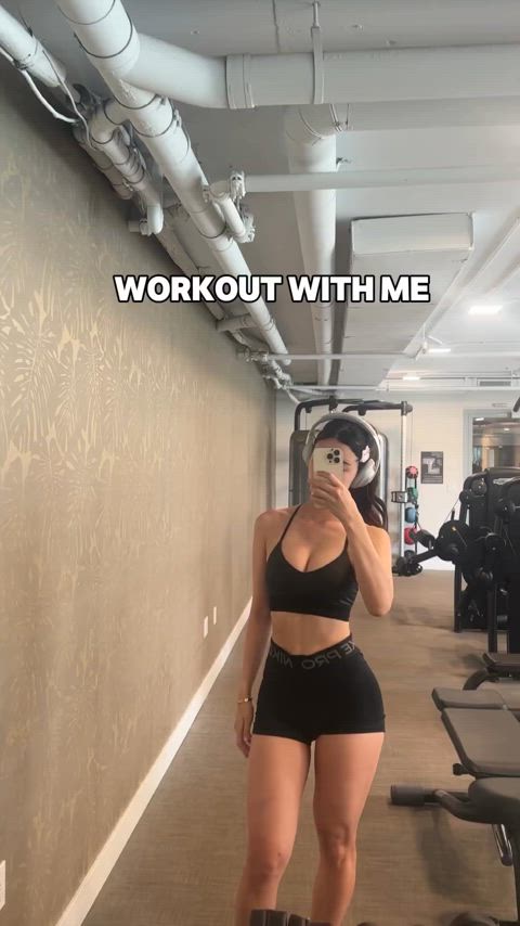 Amie at the gym!