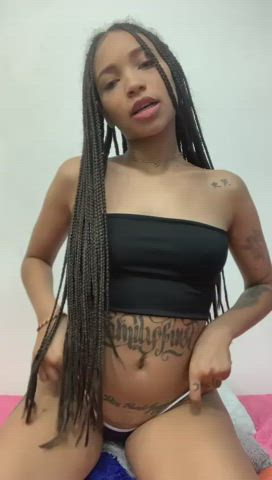ebony latina model small tits tattoo teen teens thong clip