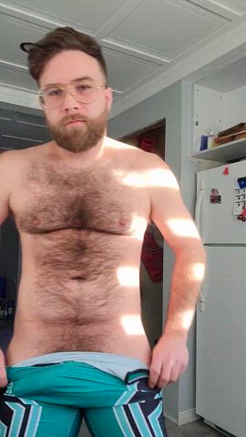 amateur big dick cock hairy hairy chest hairy cock masturbating onlyfans reveal uncut