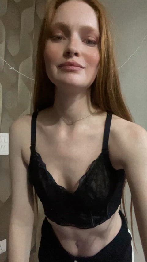 nsfw onlyfans petite red hair redhead skinny strip striptease teen clip