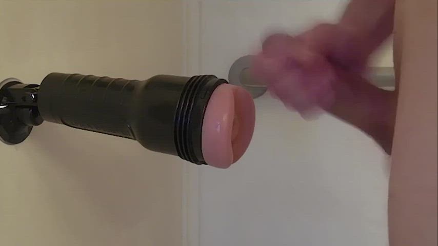 Lots of moans as I cum with this ass fleshlight