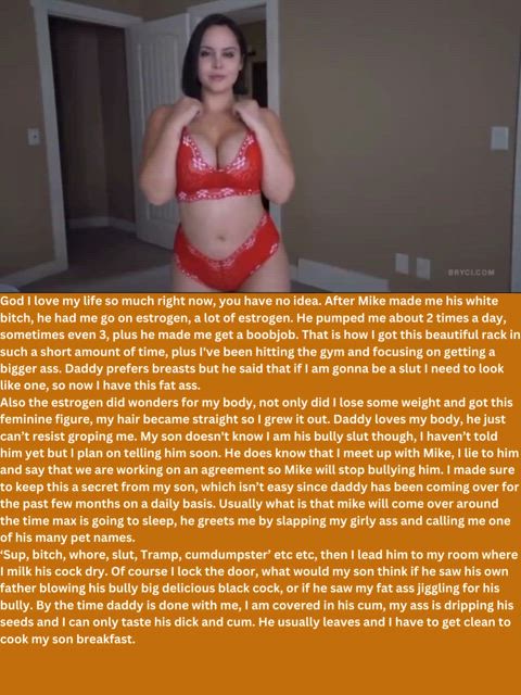 bbc big ass big tits boobs caption interracial oral sissy slut story sissycaption