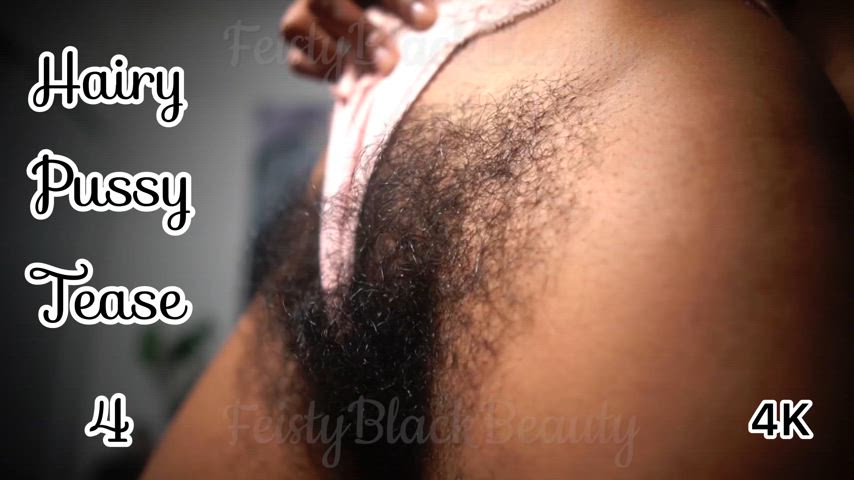 New Clip! Hairy Pussy Tease 4. Bushier than ever