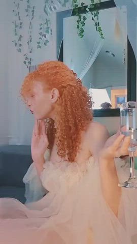 dress dripping goddess onlyfans redhead spit clip