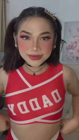 Cheerleader Small Tits Trans clip