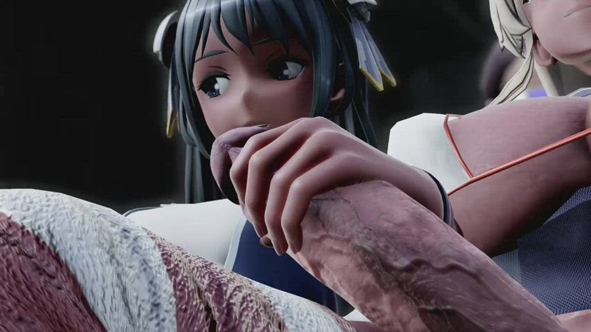 3d futanari handjob hentai clip