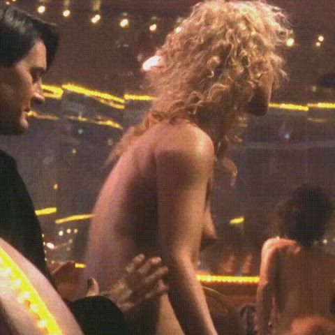 Elizabeth Berkley working her stuff in Showgirls