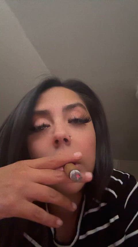 Cute Latina Tribute Pretty Smoking Findom Porn GIF by goddesspookie