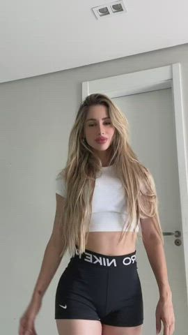 blonde boobs brazilian bubble butt celebrity downblouse goddess leggings teasing