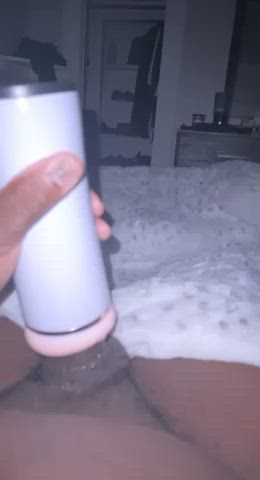 First cumshot with my new fleshlight