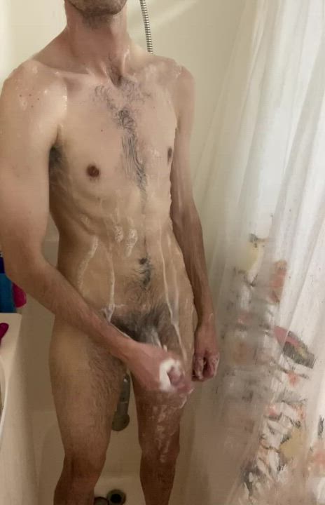 Cock Jerk Off Shower clip