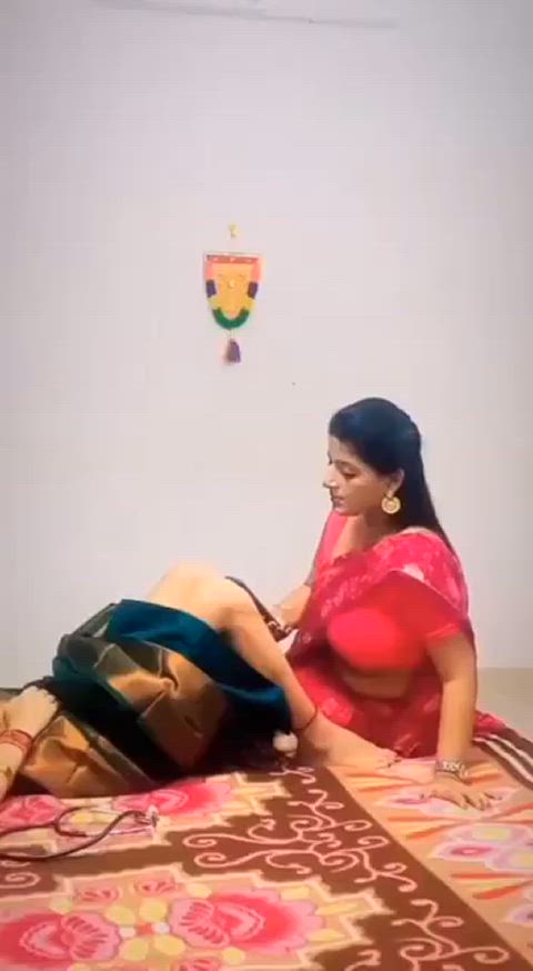 bisexual desi indian lesbian married couple pussy saree clip
