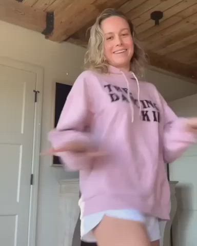 Brie Larson Dancing Shorts clip