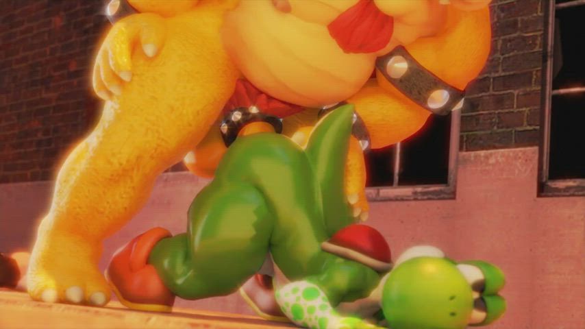 Bowser makes yoshi his bitch (animation is by me)