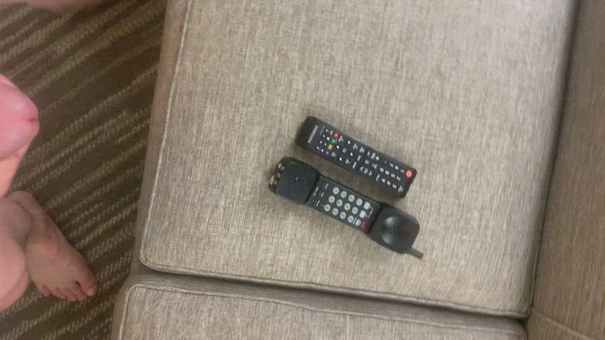 [Proof] Cum on a common object in a hotel (phone, remote, alarm clock, etc)