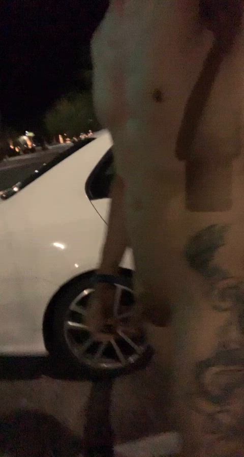 Walking around naked in a kohls parking lot