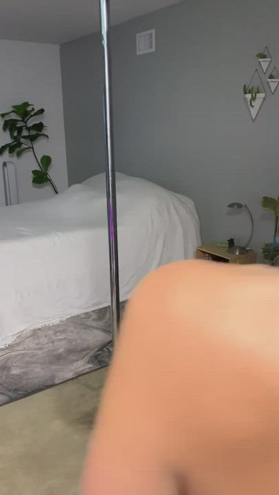 Ass Blue Booty Pole Dance Shaking Strip clip