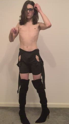 Femboy Heels Long Hair clip