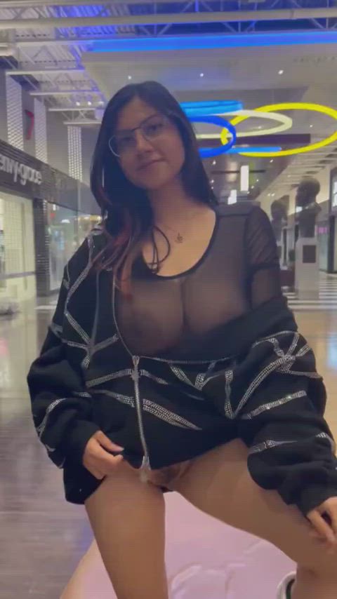 Shy Desi Girl Flashing In Public Then Blows BF In A Bookstore