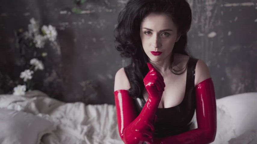 Fetish Latex Latex Gloves tryout