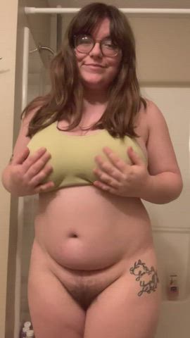 Here’s my big natural titties and my soft body. Tell me what you think 😌