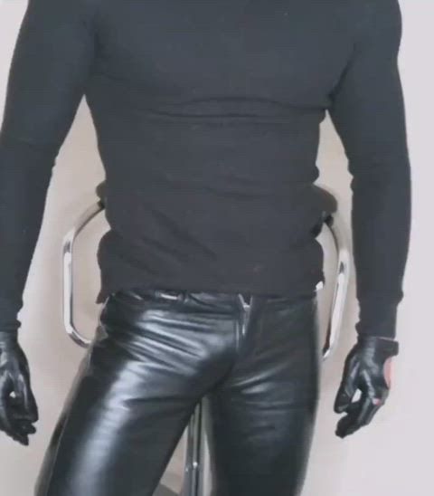 fetish gay leather tease clip