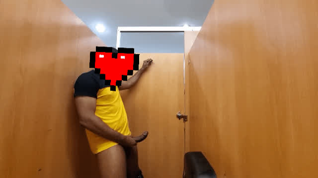 Public Bathroom Masturbating Big Dick clip