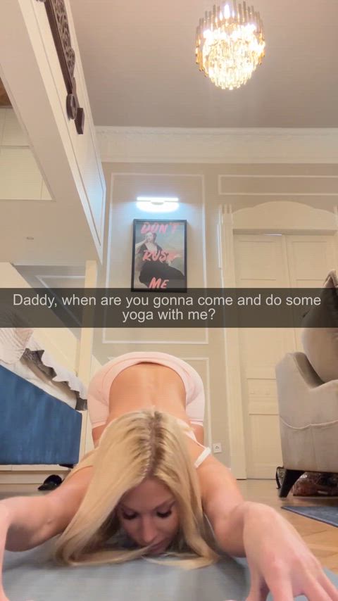 blonde step-daughter tease clip