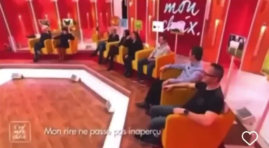 French TV show invited people with unusual laughs to sit together…..