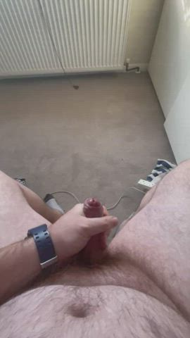 Huge double roped cumshot that sprayed everywhere (DMs open, SC in profile)