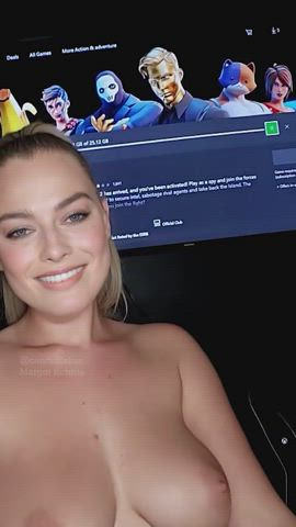 Australian Blowjob Candid Eye Contact Margot Robbie TikTok clip
