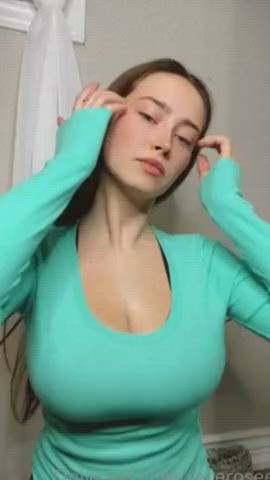 Big Tits Boobs Homemade Jiggling Nude OnlyFans Russian Tits Undressing clip