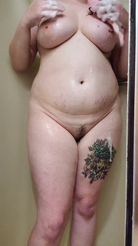big tits shower soapy tits clip