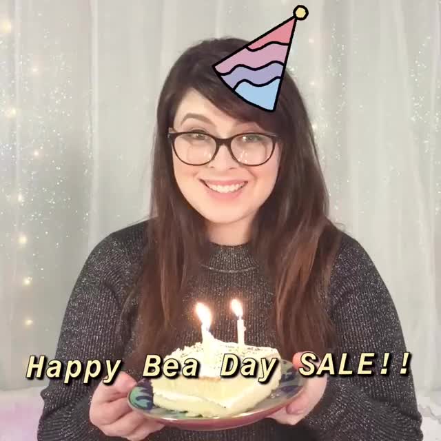 Happy Bea Day! Enjoy 50% off ALL of my videos for the next 24 hours!
