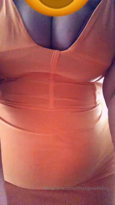 Thickgreekbleu orange dress