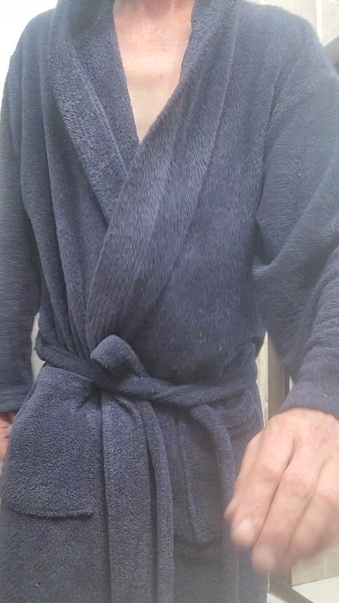 Come see what Dad is hiding in his robe. [45]