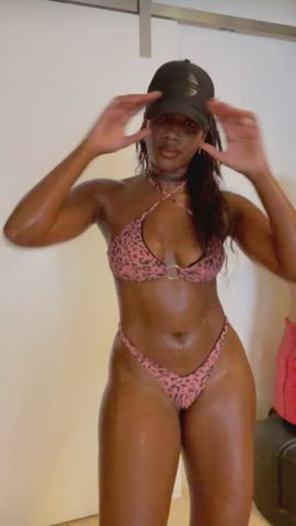bikini brazilian celebrity dancing ebony sensual thick clip