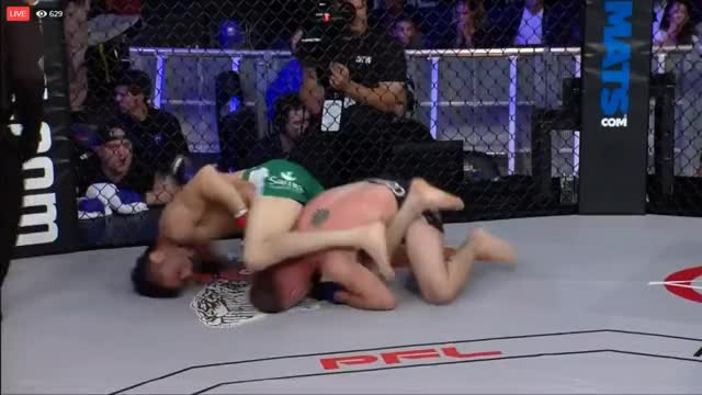 Alexandre Almeida def. Lee Coville via arm-bar tapout in first round. #PFL #PFLmma