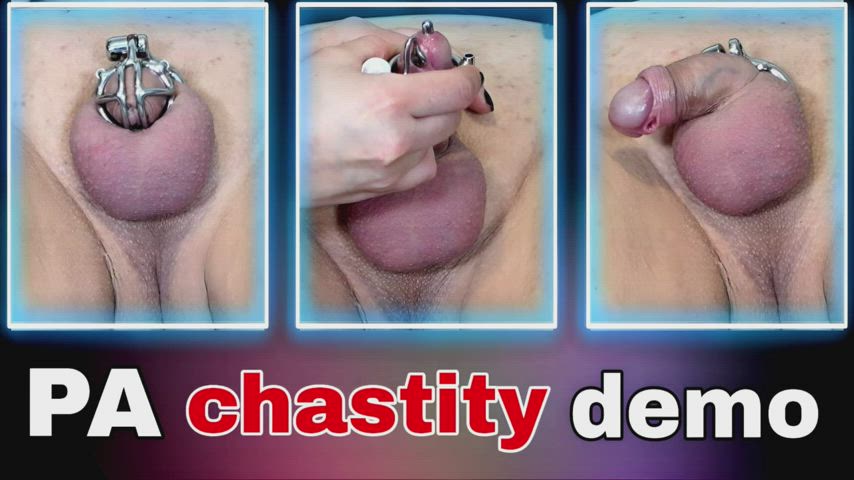 chastity femdom slave clip