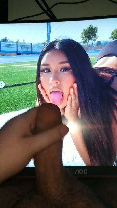 Sexy asian girl gets my cum