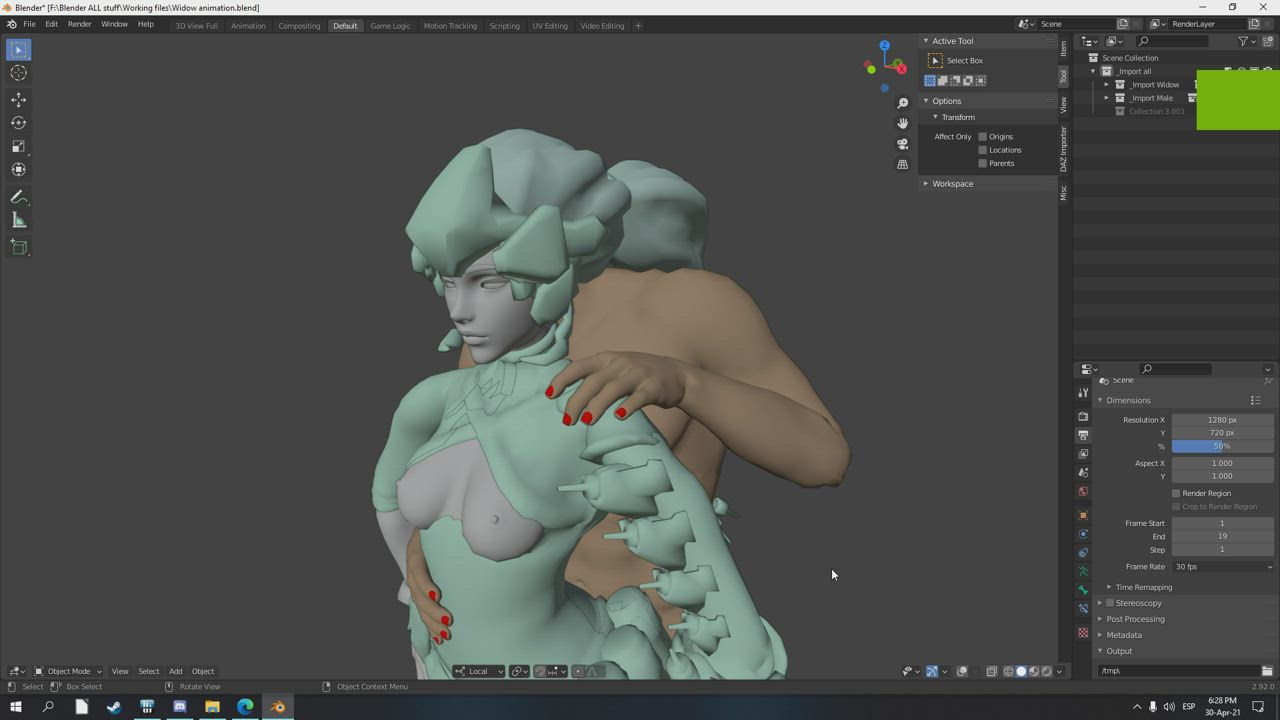 3D Animation Bouncing Tits clip