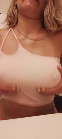 Ending your Tuesday with a beautiful Titty drop and perfect tits in your face...