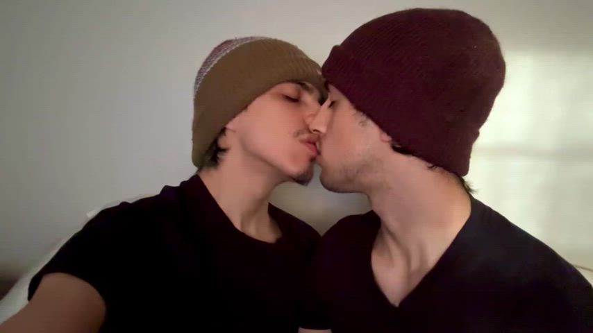 Just 2 dudes kissing 