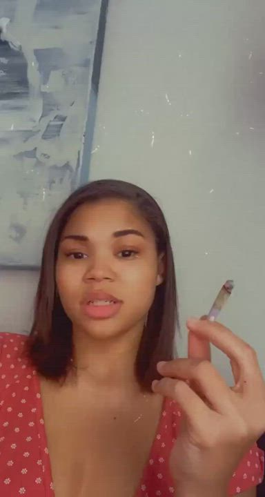 Ebony Mistress Smoking clip