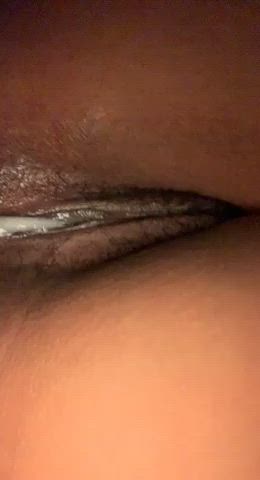 look at the creampie daddy gave me😍🤤 i hope he breeds me again, making me a