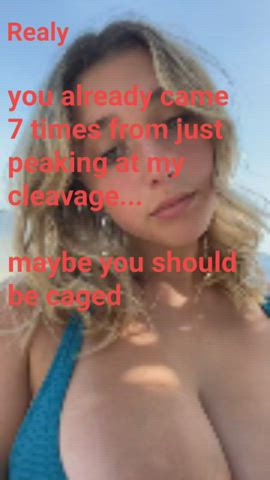 Can't stop peaking and cumming for cleavage