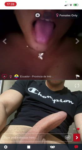 big dick cam camgirl joi latina masturbating tongue fetish webcam clip