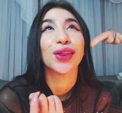 big tits blowjob cute deepthroat latina saliva sex clip