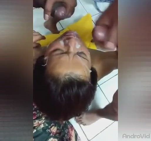 Cumshot Facial Gangbang Orgy clip